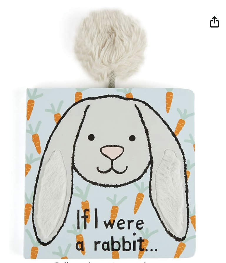 If I were a rabbit book in grey 